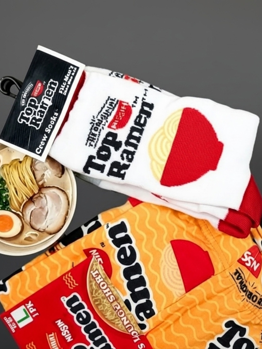 Top Ramen Crew Socks & Shorts Bundle